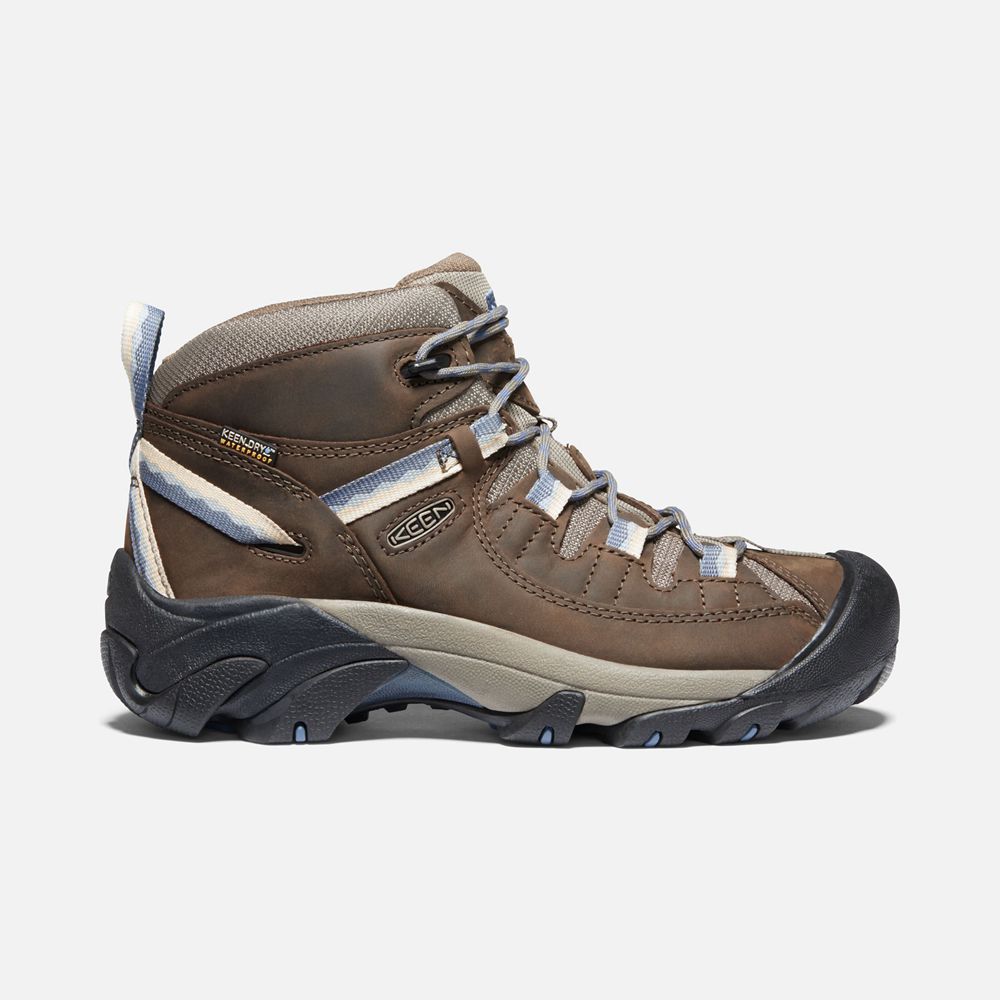 Keen Outdoor Bot Kadın Kahverengi - Targhee Ii Waterproof Mid - Türkiye LQNU49581